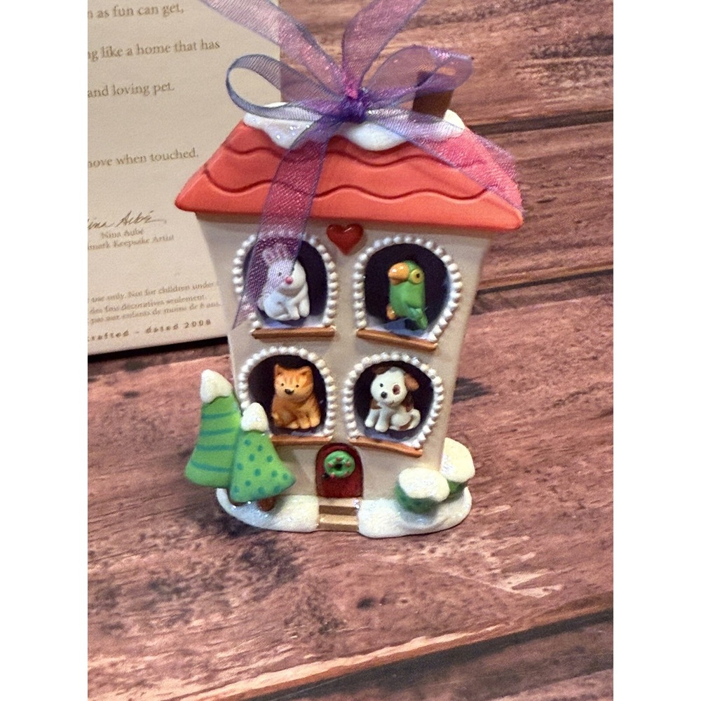 2008 Hallmark Ornament ~   Home Is Where The Pets Are